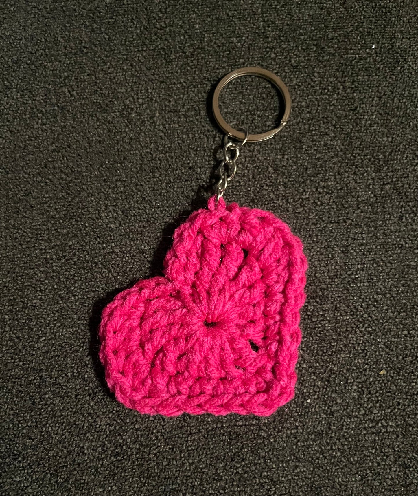 Pink Heart Keychain