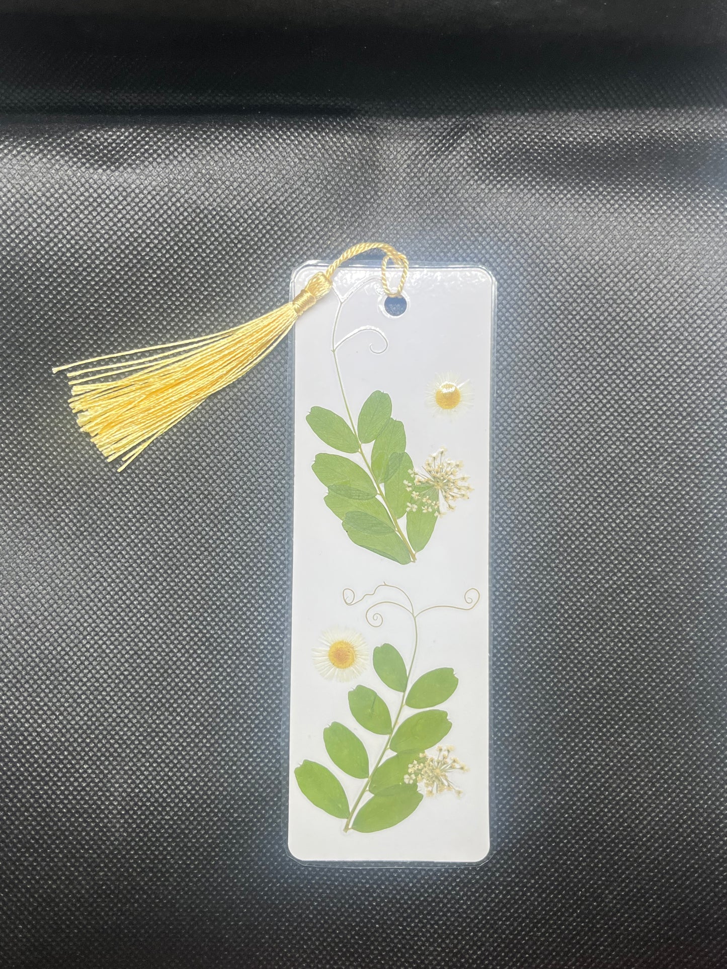 Green and White Bookmark