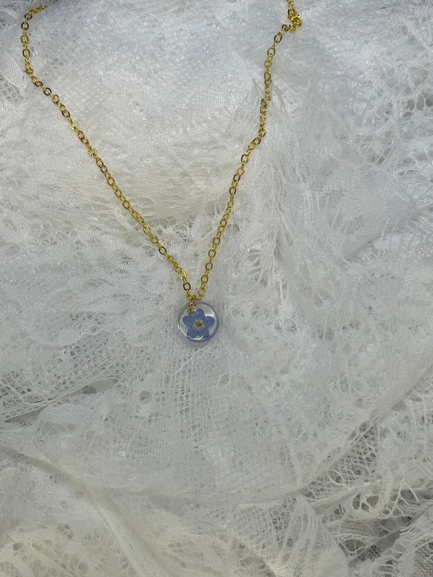 Forget me not necklace
