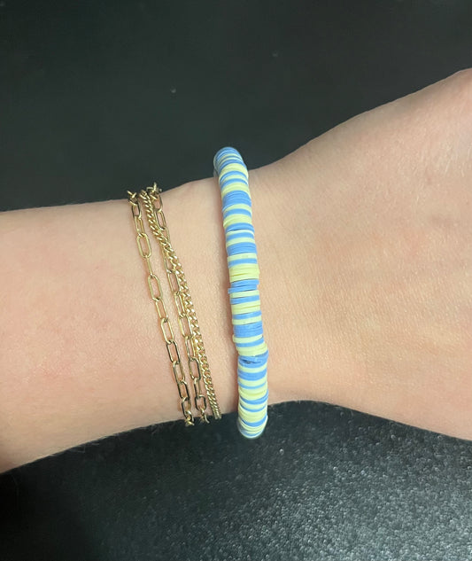 Bracelet: Blue & Yellow