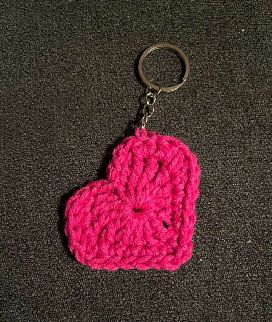 Pink Heart Keychain
