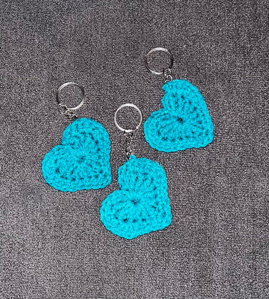 Blue Heart Keychain