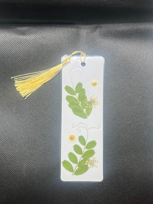 Green and White Bookmark