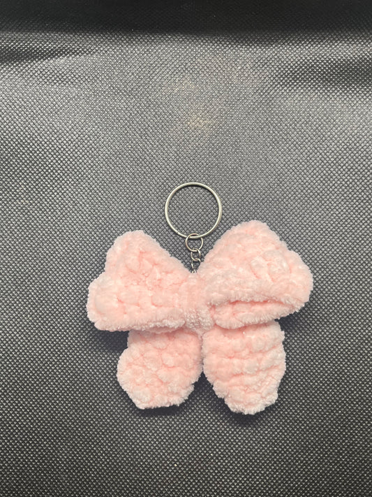 Pink Bow Keychain