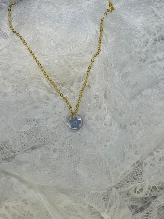 Forget me not necklace
