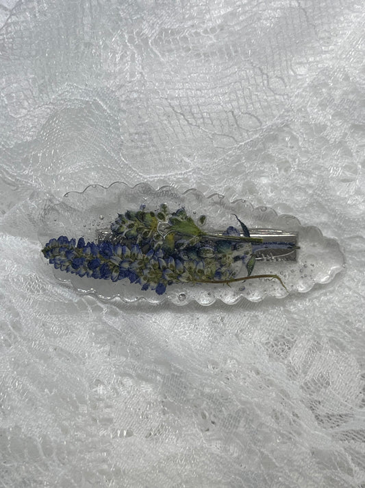Purple hair clip