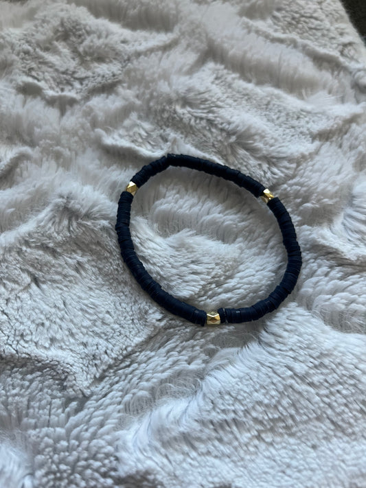 Bracelet: Navy and Gold