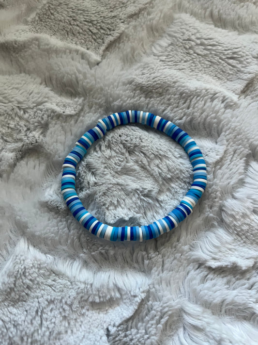 Bracelet: Blues & White