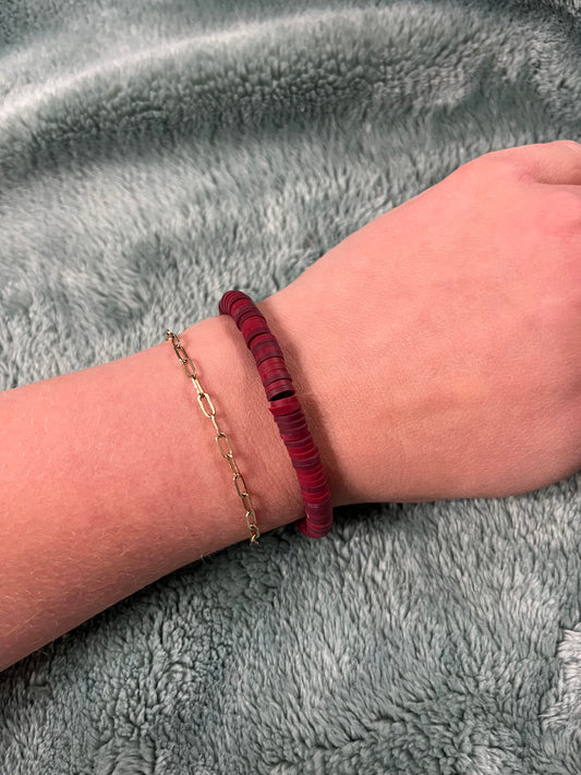 Bracelet: Maroon